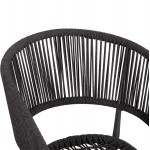 ΠΟΛΥΘΡΟΝΑ ΑΛΟΥΜΙΝΙΟΥ EULO HM5783.21 ΓΚΡΙ-TWISTED RATTAN ΓΚΡΙ 57x63x77Υεκ.