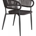 ΠΟΛΥΘΡΟΝΑ ΑΛΟΥΜΙΝΙΟΥ EULO HM5783.21 ΓΚΡΙ-TWISTED RATTAN ΓΚΡΙ 57x63x77Υεκ.