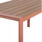 ΤΡΑΠΕΖΙ ΕΞΩΤ.ΧΩΡΟΥ GOYA HM6059.08 ΑΛΟΥΜΙΝΙΟ ΣE TERRACOTTA & POLYWOOD 160X80Χ75Υεκ.