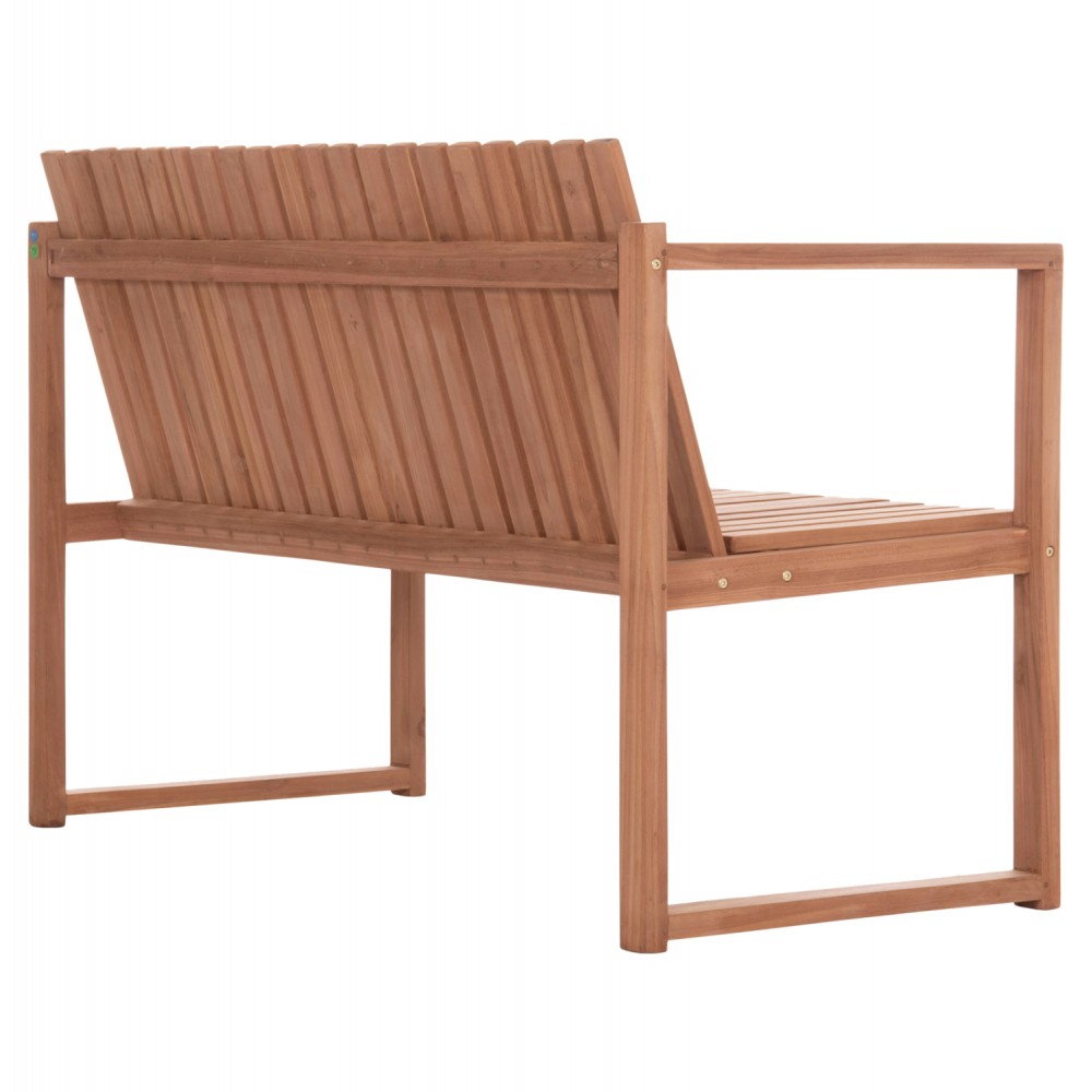 ΠΑΓΚΑΚΙ ΚΗΠΟΥ 2ΘΕΣΙΟ VED HM18124 ΞΥΛΟ TEAK--ΦΥΣΙΚΟ ΧΡΩΜΑ 130x60x86Υεκ.