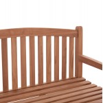 ΠΑΓΚΑΚΙ ΚΗΠΟΥ 3ΘΕΣΙΟ ELENA HM18125 ΞΥΛΟ TEAK--ΦΥΣΙΚΟ 150x61x95Υεκ.