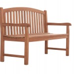 ΠΑΓΚΑΚΙ ΚΗΠΟΥ 3ΘΕΣΙΟ ELENA HM18125 ΞΥΛΟ TEAK--ΦΥΣΙΚΟ 150x61x95Υεκ.