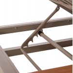 ΔΙΠΛΗ ΞΑΠΛΩΣΤΡΑ ΑΛΟΥΜΙΝΙΟΥ ΠΑΡΑΛΙΑΣ ΜΕ ΣΚΙΑΣΤΡΟ GALLANT HM6097.04 ΚΑΠΟΥΤΣΙΝΟ 2x2x2μ