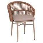 ΠΟΛΥΘΡΟΝΑ ΑΛΟΥΜΙΝΙΟΥ ORIN HM6265.03 ΚΑΠΟΥΤΣΙΝΟ- P.E.RATTAN ΣΕ ΦΥΣΙΚΟ 58x61x75Υεκ.