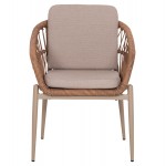 ΠΟΛΥΘΡΟΝΑ ΑΛΟΥΜΙΝΙΟΥ GALDIN HM6272.03 ΚΑΠΟΥΤΣΙΝΟ-P.E.RATTAN-ΜΠΕΖ ΥΦΑΣΜΑ 65x60x76Υεκ
