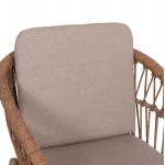 ΠΟΛΥΘΡΟΝΑ ΑΛΟΥΜΙΝΙΟΥ GALDIN HM6272.03 ΚΑΠΟΥΤΣΙΝΟ-P.E.RATTAN-ΜΠΕΖ ΥΦΑΣΜΑ 65x60x76Υεκ
