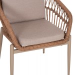 ΠΟΛΥΘΡΟΝΑ ΑΛΟΥΜΙΝΙΟΥ GALDIN HM6272.03 ΚΑΠΟΥΤΣΙΝΟ-P.E.RATTAN-ΜΠΕΖ ΥΦΑΣΜΑ 65x60x76Υεκ