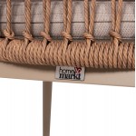 ΠΟΛΥΘΡΟΝΑ ΑΛΟΥΜΙΝΙΟΥ GALDIN HM6272.03 ΚΑΠΟΥΤΣΙΝΟ-P.E.RATTAN-ΜΠΕΖ ΥΦΑΣΜΑ 65x60x76Υεκ