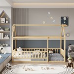 ΚΡΕΒΑΤΙ ΠΑΙΔΙΚΟ ΜΕ ΚΑΓΚΕΛΟ HOUSER HM706.01 τ.MONTESSORI ΞΥΛΟ ΠΕΥΚΟ ΦΥΣΙΚΟ-190x90εκ