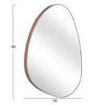 ΚΑΘΡΕΠΤΗΣ ΤΟΙΧΟΥ IRREGU HM4487.03 ΜΕ ΠΛΑΙΣΙΟ MDF ΦΥΣΙΚΟ ΧΡΩΜΑ ΞΥΛΟΥ 60x80Υεκ.