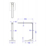 ΦΩΤΙΣΤΙΚΟ ΓΡΑΦΕΙΟΥ LED BLAIN PRO HM4458.07 ΓΚΡΙ ΒΑΣΗ ABS & ΑΛΟΥΜΙΝΙΟ 35,6x43,1Υεκ