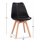 ΣΕΤ ΤΡΑΠΕΖΑΡΙΑΣ 5ΤΜΧ VEGAS HM21185 MDF TOP ΣΕ ΜΑΥΡΟ--ΠΟΔΙΑ ΟΞΙΑΣ