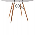 ΣΕΤ ΤΡΑΠΕΖΑΡΙΑΣ 5ΤΜΧ MAGGIE HM21186 MDF TOP & ΠΟΛΥΠΡΟΠΥΛΕΝΙΟ ΣΕ ΛΕΥΚΟ ΧΡΩΜΑ