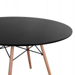ΣΕΤ ΤΡΑΠΕΖΑΡΙΑΣ 5ΤΜΧ MAGGIE HM21187 MDF TOP & ΠΟΛΥΠΡΟΠΥΛΕΝΙΟ ΣΕ ΜΑΥΡΟ ΧΡΩΜΑ