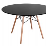 ΣΕΤ ΤΡΑΠΕΖΑΡΙΑΣ 5ΤΜΧ MAGGIE HM21187 MDF TOP & ΠΟΛΥΠΡΟΠΥΛΕΝΙΟ ΣΕ ΜΑΥΡΟ ΧΡΩΜΑ