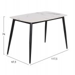 ΣΕΤ ΤΡΑΠΕΖΑΡΙΑΣ 5ΤΜΧ LATRELL HM21192 ΤΡΑΠΕΖΙ ΚΕΡΑΜΙΚΟ TOP-ΒΕΛΟΥΔΟ ΓΚΡΙ ΚΑΡΕΚΛΕΣ
