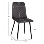 ΣΕΤ ΤΡΑΠΕΖΑΡΙΑΣ 5ΤΜΧ LATRELL HM21192 ΤΡΑΠΕΖΙ ΚΕΡΑΜΙΚΟ TOP-ΒΕΛΟΥΔΟ ΓΚΡΙ ΚΑΡΕΚΛΕΣ