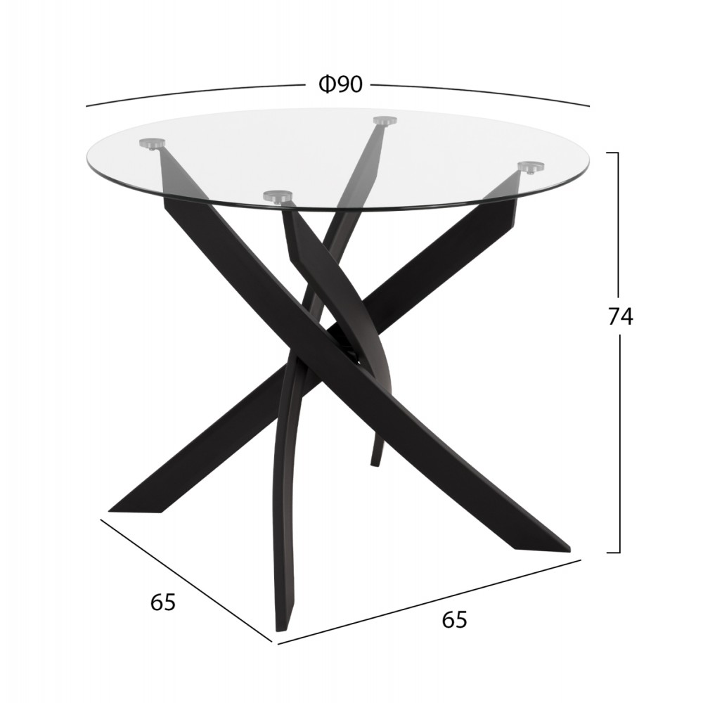 ΣΕΤ ΤΡΑΠΕΖΑΡΙΑΣ 5ΤΜΧ LADY HM21199.02 ΓΥΑΛΙ--ΜΕΤΑΛΛΟ ΣΕ ΜΑΥΡΟ & ΒΕΛΟΥΔΟ ΣΑΠΙΟ ΜΗΛΟ