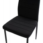 ΣΕΤ ΤΡΑΠΕΖΑΡΙΑΣ 5ΤΜΧ LADY HM21199.04 ΓΥΑΛΙ--ΜΕΤΑΛΛΟ & ΒΕΛΟΥΔΟ ΣΕ ΜΑΥΡΟ