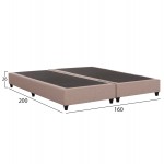 ΥΠΟΣΤΡΩΜΑ/ΚΡΕΒΑΤΙ ΥΠΕΡΔΙΠΛΟ SIGGY HM21217.01 ΜΠΕΖ ΥΦΑΣΜΑ--ΓΙΑ 160x200εκ.