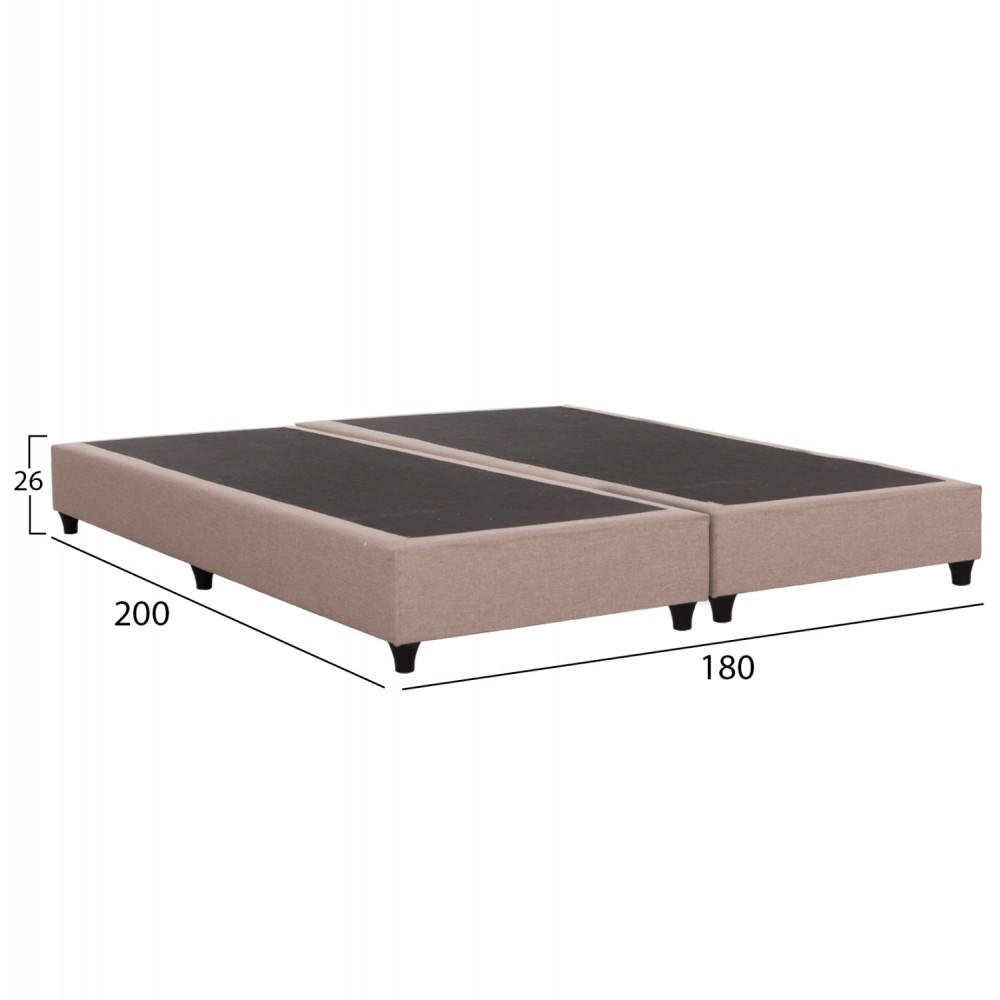 ΥΠΟΣΤΡΩΜΑ/ΚΡΕΒΑΤΙ KING-SIZE SIGGY HM21218.01 ΜΠΕΖ ΥΦΑΣΜΑ--ΓΙΑ 180x200εκ.