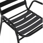 ΣΕΤ ΤΡΑΠΕΖΑΡΙΑΣ 5ΤΜΧ ADAM HM21219.01 ΚΑΡΕΚΛΕΣ ΜΕΤΑΛΛΙΚΕΣ & ΤΡΑΠΕΖΙ 110x60 ΜΑΥΡΟ