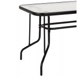 ΣΕΤ ΤΡΑΠΕΖΑΡΙΑΣ 5ΤΜΧ ADAM HM21220 ΚΑΡΕΚΛΕΣ ΜΕΤΑΛΛΙΚΕΣ & ΤΡΑΠΕΖΙ 110x60 ΜΑΥΡΟ