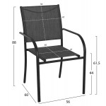 ΣΕΤ ΤΡΑΠΕΖΑΡΙΑΣ 5ΤΜΧ REDAN HM21223.01 ΤΡΑΠΕΖΙ & 4 ΠΟΛΥΘΡΟΝΕΣ ΣΕ ΜΑΥΡΟ