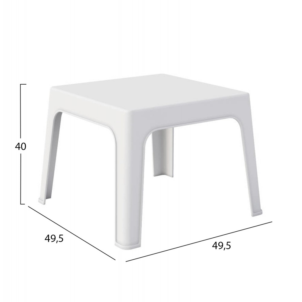 ΣΕΤ 3ΤΜΧ ΠΟΛΥΠΡΟΠΥΛΕΝΙΟΥ SLEEK HM21267.01 ΤΡΑΠΕΖΑΚΙ & 2 ΠΟΛΥΘΡΟΝΕΣ-ΛΕΥΚΟ