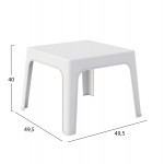 ΣΕΤ 3ΤΜΧ ΠΟΛΥΠΡΟΠΥΛΕΝΙΟΥ SLEEK HM21267.01 ΤΡΑΠΕΖΑΚΙ & 2 ΠΟΛΥΘΡΟΝΕΣ-ΛΕΥΚΟ