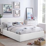 ΚΡΕΒΑΤΙ ΔΙΠΛΟ & ΣΤΡΩΜΑ 150x200εκ BOBBI HM21271.01 ΛΕΥΚΟ PU ΜΕ ΑΠΟΘ.ΧΩΡΟ