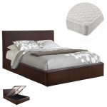 ΚΡΕΒΑΤΙ ΔΙΠΛΟ & ΣΤΡΩΜΑ BOBBI HM21271.02 ΚΑΦΕ PU ΜΕ ΑΠΟΘ.ΧΩΡΟ--ΓΙΑ 150x200εκ