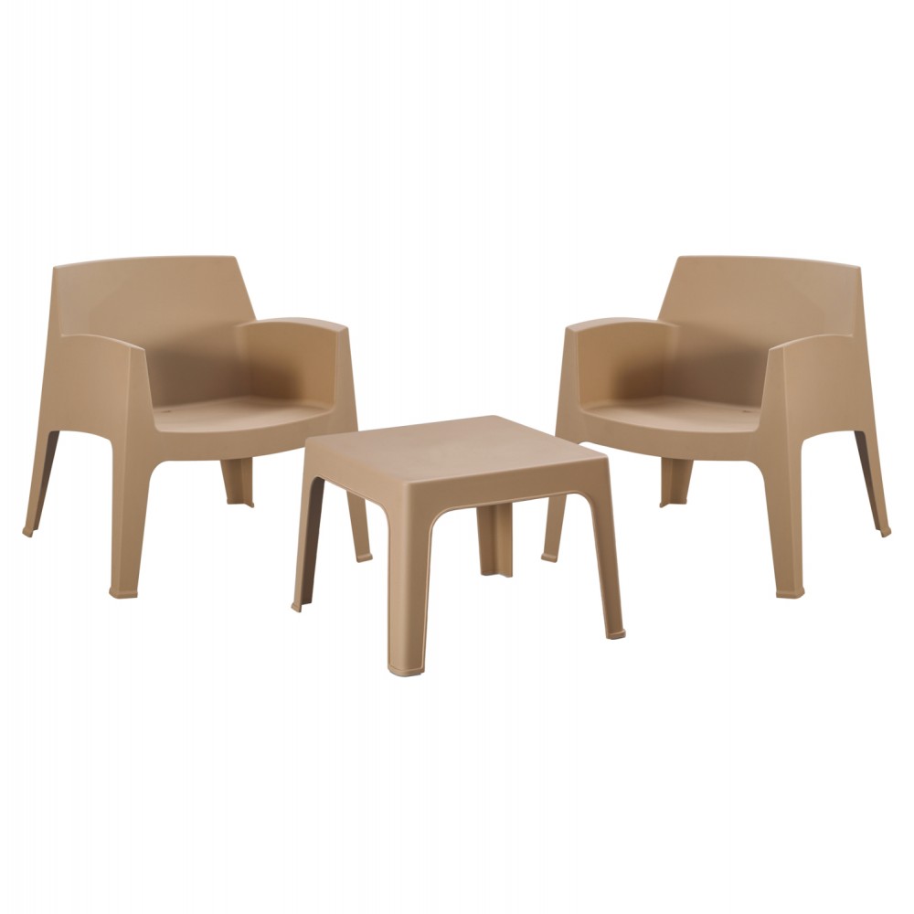 ΣΕΤ LOUNGE 3ΤΜΧ SLEEK HM21274.03 ΚΑΠΟΥΤΣΙΝΟ ΠΟΛΥΠΡΟΠΥΛΕΝΙΟ