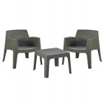 ΣΕΤ LOUNGE 3ΤΜΧ SLEEK HM21274.05 DARK OLIVE GREEN ΠΟΛΥΠΡΟΠΥΛΕΝΙΟ