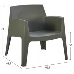 ΣΕΤ LOUNGE 4ΤΜΧ SLEEK HM21275.05 DARK OLIVE GREEN ΠΟΛΥΠΡΟΠΥΛΕΝΙΟ