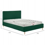 ΚΡΕΒΑΤΙ ΜΕ ΣΤΡΩΜΑ INDRA HM21280.04 ΚΥΠΑΡΙΣΣΙ ΒΕΛΟΥΔΟ--ΓΙΑ 160x200εκ