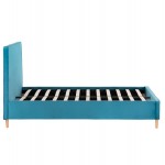 ΚΡΕΒΑΤΙ ΜΕ ΣΤΡΩΜΑ MAYLIN HM21281.02 ΤΙΡΚΟΥΑΖ ΒΕΛΟΥΔΟ--ΓΙΑ 120x200εκ