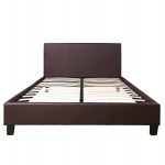 ΚΡΕΒΑΤΙ ΜΕ ΣΤΡΩΜΑ BECCA HM21283.02 ΚΑΦΕ PU--ΓΙΑ 150x200εκ