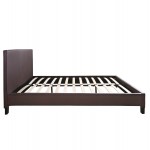ΚΡΕΒΑΤΙ ΜΕ ΣΤΡΩΜΑ BECCA HM21283.02 ΚΑΦΕ PU--ΓΙΑ 150x200εκ