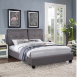 ΚΡΕΒΑΤΙ ΜΕ ΣΤΡΩΜΑ BILLIE HM21284.03 ΓΚΡΙ ΥΦΑΣΜΑ--ΓΙΑ 160x200εκ