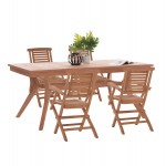 ΣΕΤ ΤΡΑΠΕΖΑΡΙΑΣ WONDER HM21290 ΤΡΑΠΕΖΙ & 4 ΠΟΛΥΘΡΟΝΕΣ ΠΤΥΣΣΟΜΕΝΕΣ-ΤΕΑΚ