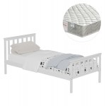 ΚΡΕΒΑΤΙ ΠΑΙΔΙΚΟ ΜΕ ΣΤΡΩΜΑ GIMLY HM21300.01 ΞΥΛΟ ΠΕΥΚΟΥ ΣΕ ΛΕΥΚΟ ΓΙΑ ΣΤΡΩΜΑ 90x190εκ