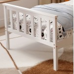 ΚΡΕΒΑΤΙ ΠΑΙΔΙΚΟ ΜΕ ΣΤΡΩΜΑ GIMLY HM21300.01 ΞΥΛΟ ΠΕΥΚΟΥ ΣΕ ΛΕΥΚΟ ΓΙΑ ΣΤΡΩΜΑ 90x190εκ