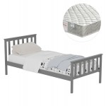 ΚΡΕΒΑΤΙ ΠΑΙΔΙΚΟ ΜΕ ΣΤΡΩΜΑ GIMLY HM21300.02 ΞΥΛΟ ΠΕΥΚΟΥ ΣΕ ΓΚΡΙ- ΓΙΑ ΣΤΡΩΜΑ 90x190εκ