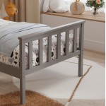 ΚΡΕΒΑΤΙ ΠΑΙΔΙΚΟ ΜΕ ΣΤΡΩΜΑ GIMLY HM21300.02 ΞΥΛΟ ΠΕΥΚΟΥ ΣΕ ΓΚΡΙ- ΓΙΑ ΣΤΡΩΜΑ 90x190εκ