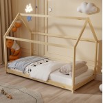 ΚΡΕΒΑΤΙ ΠΑΙΔΙΚΟ ΜΕ ΣΤΡΩΜΑ PEPE HM21302 ΞΥΛΟ ΠΕΥΚΟΥ ΣΕ ΦΥΣΙΚΟ--ΣΤΡΩΜΑ 90x190εκ