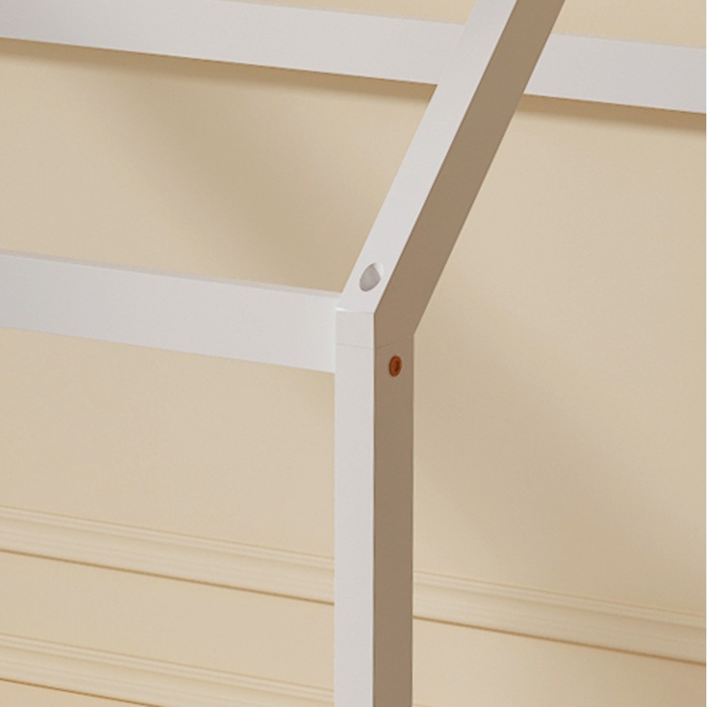 ΚΡΕΒΑΤΙ ΠΑΙΔΙΚΟ ΜΕ ΣΤΡΩΜΑ PEPE HM21302.01 ΞΥΛΟ ΠΕΥΚΟΥ ΣΕ ΛΕΥΚΟ--ΣΤΡΩΜΑ 90x190εκ