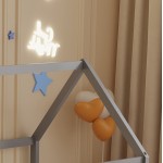 ΚΡΕΒΑΤΙ ΠΑΙΔΙΚΟ ΜΕ ΣΤΡΩΜΑ PEPE HM21302.02 ΞΥΛΟ ΠΕΥΚΟΥ ΣΕ ΓΚΡΙ--ΣΤΡΩΜΑ 90x190εκ