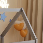 ΚΡΕΒΑΤΙ ΠΑΙΔΙΚΟ ΜΕ ΣΤΡΩΜΑ PEPE HM21303.02 ΞΥΛΟ ΠΕΥΚΟΥ ΣΕ ΓΚΡΙ--ΣΤΡΩΜΑ 70x140εκ