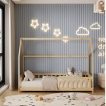 ΚΡΕΒΑΤΙ ΠΑΙΔΙΚΟ ΜΕ ΣΤΡΩΜΑ PHYLLIS HM21304 ΞΥΛΟ ΠΕΥΚΟΥ ΣΕ ΦΥΣΙΚΟ--ΣΤΡΩΜΑ 90x190εκ